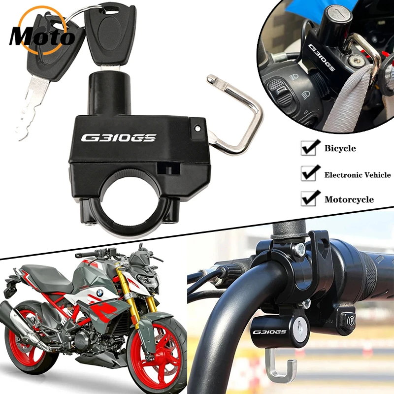 Motorcycle Fashion Accessories Helmet Lock Anti-Theft Helmet Fit For BMW G310GS G310R G310 GS G310 R G 310 GS/R 2022-2024