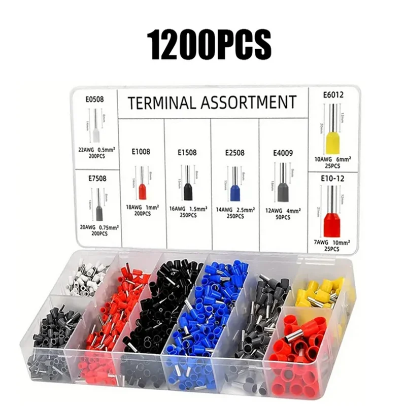 Tube Terminal Crimping Tools Ferrule Crimping Pliers HSC8 6-4 0.25-10mm² 23-7AWG Electrician Clamp Sets Wire Tips