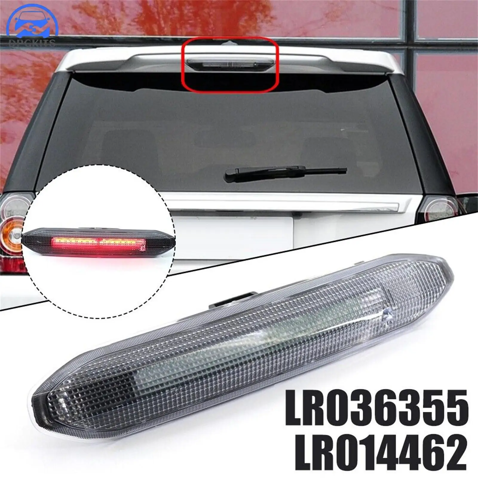 DPGKITS 12V Brake Light Rear High Mount Stop Parking Lamp Parts For Land Rover Freelander 2 LR2 2007-2015 LR036355 LR014462