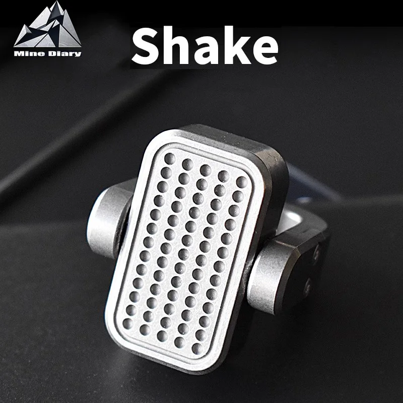 

DANHUO Titanium Alloy Shake Mechanical Push Card Slider Decompression Fidget Spinner Magnetic Stress Relief Fingertip Gyro Toys