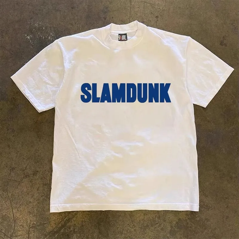 2025 夏のホット販売クラシックレトロプリント Tシャツカジュアルラウンドネック半袖ストリートウェア Jiadele 休暇 Tシャツユニセックス