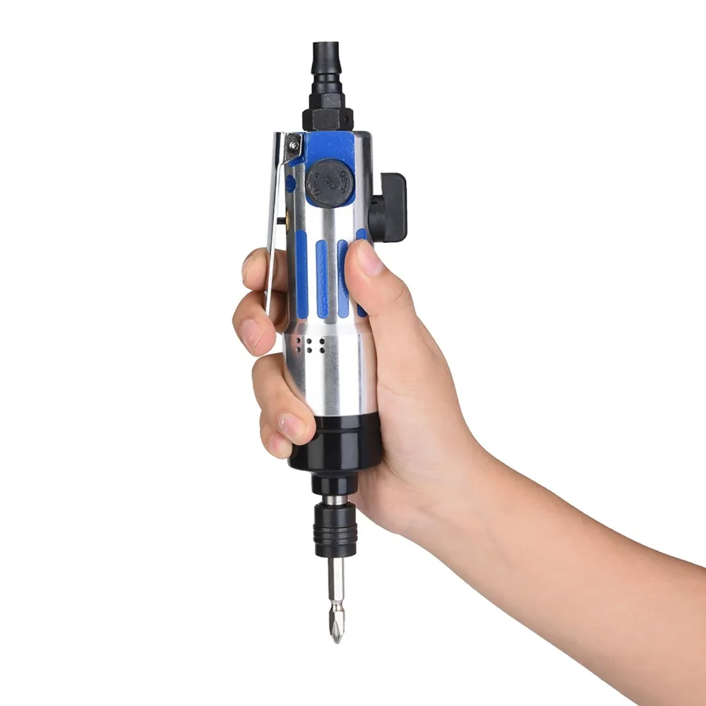 1/4 Inch Chuck Pneumatic Screwdriver Reversible Rotation 11000 RPM Air Screwdriver Metal…