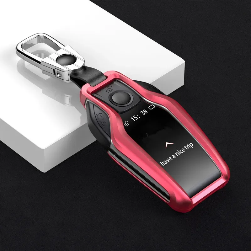 

Car LED Display Key Case Cover For BMW 5 7 series G11 G12 G30 G31 G32 X3 G01 X4 X5 G05 i8 I12 I15 Aluminum Protection Key Shell