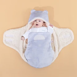 1 Piece Baby Swaddle Blanket Baby Swaddle Sleeping Bag Cute Newborn Receiving Swaddle Ultra Soft, Boys Girls 0-3 Months Baby