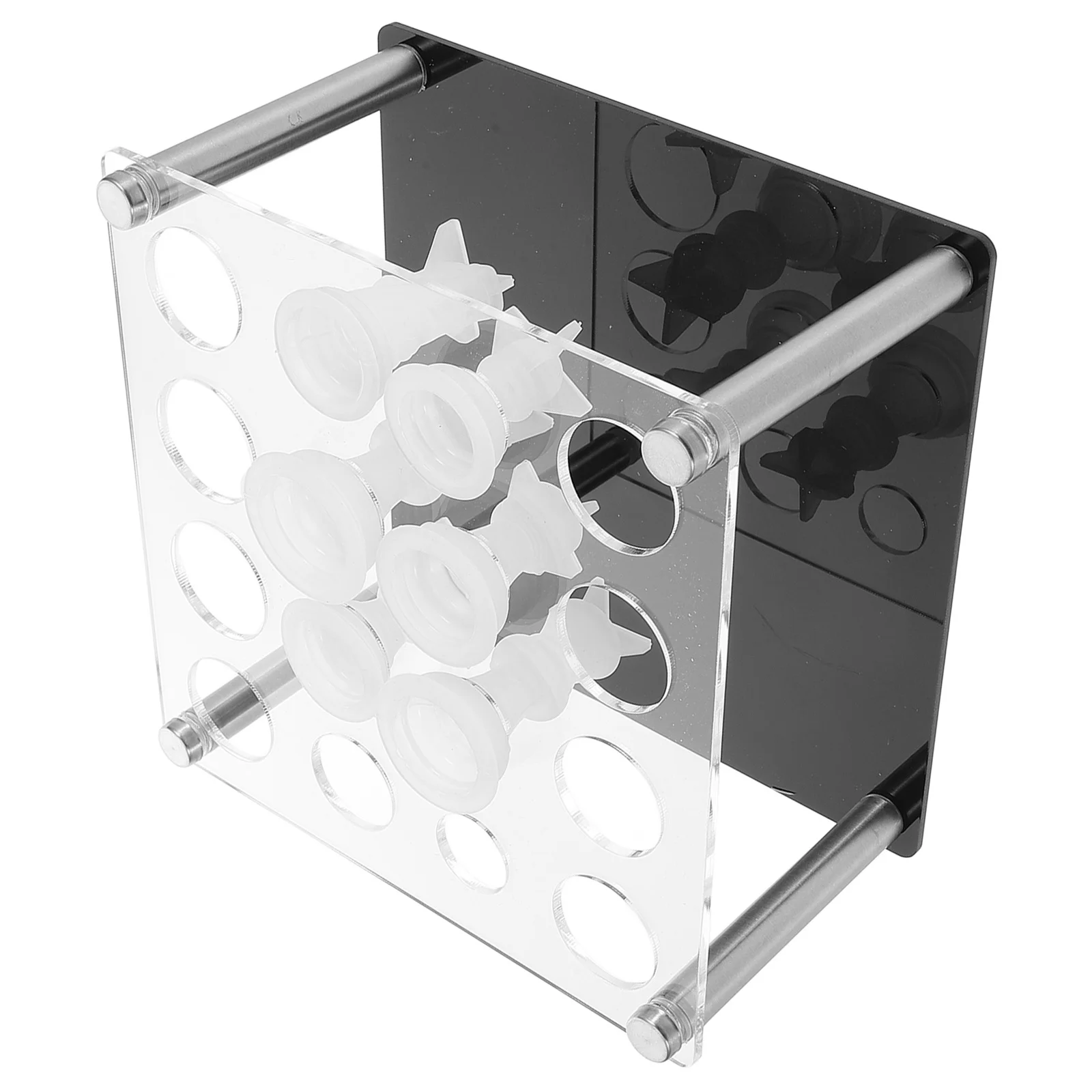Chess Piece Mold Storage 1Set Acrylic Stand Holder DIY Projects Versatile Apertures Stable Base Epoxy Resin Accessories