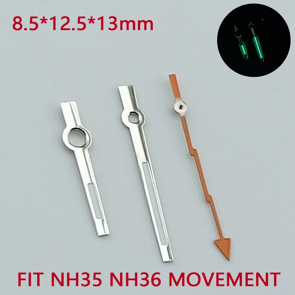 Watch Accessories Pointer NH35 NH36 sport watch Hands Green Super Luminous Suitable For NH35 NH36 Movement