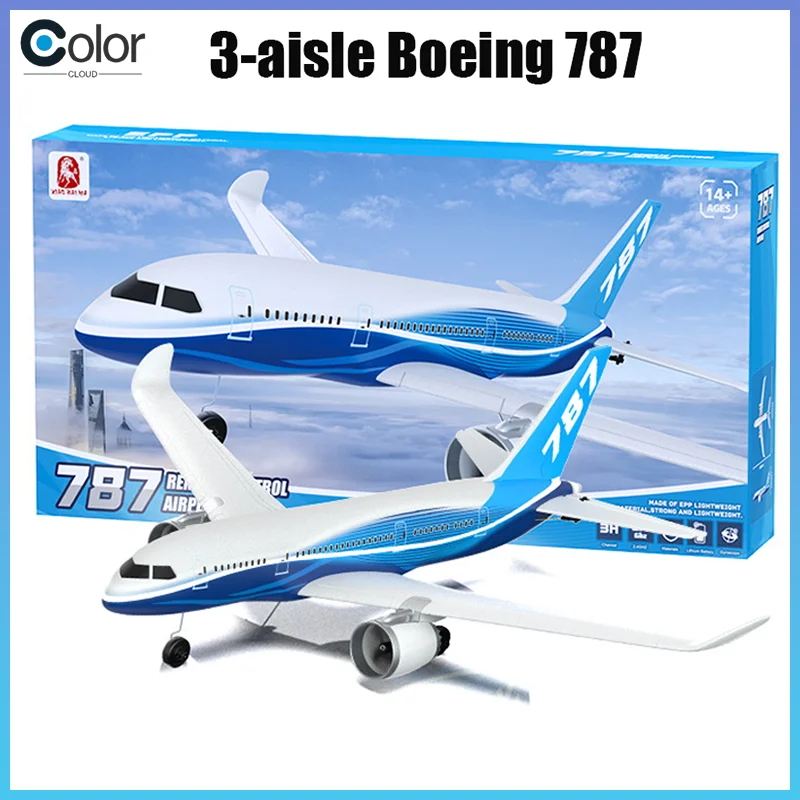 

New Bm30 Three-Channel Boeing 787 Fanjet Fixed-Wing Model Airplane Remote Control Toy Epp Foam Material Durable And Easy To Use