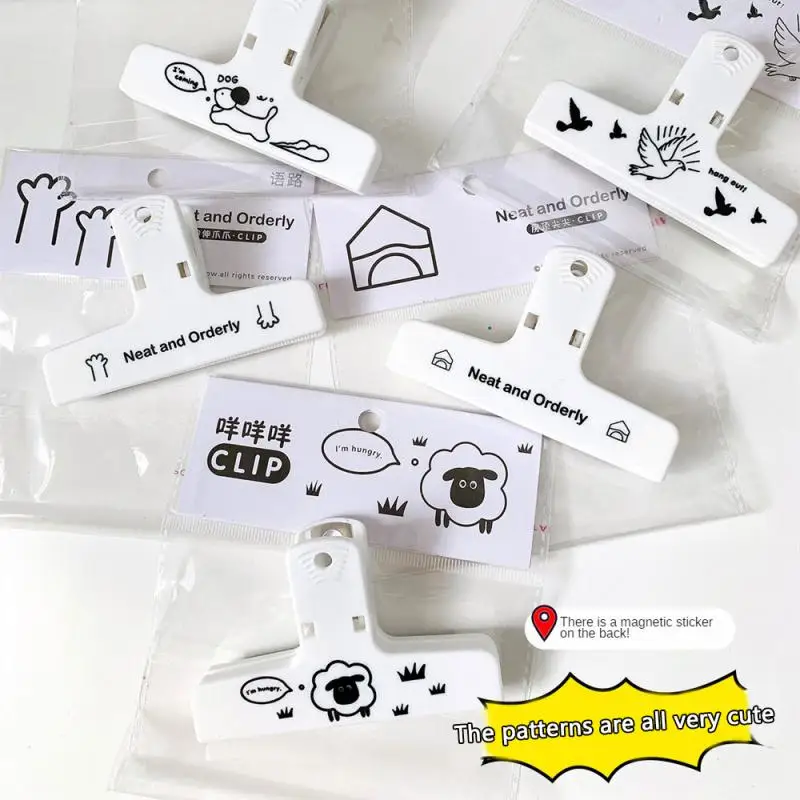 Sealing Clamp Not Easy To Fade Comfortable To Touch Clip Anti Slip No Fading Storage Folder Folder Bill Folder Secure Durable