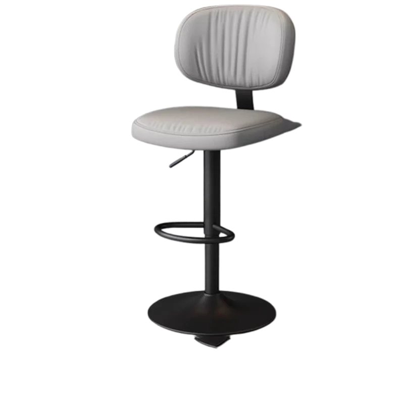 Height With Back Bar Chairs Adjustable Reception Desks Metal Swivel Bar Stools Relaxing Soft Bancos De Bar Trendy Furniture