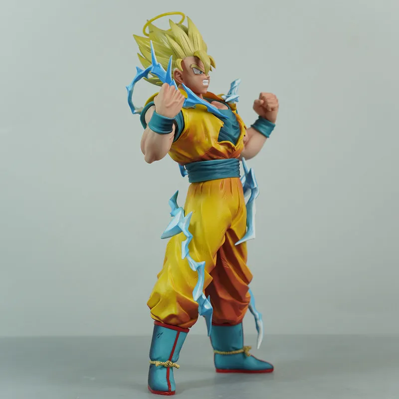 Dragon Ball Super Saiyan 2 Goku With Halo Power Up Effect Anime Figure Collectible Model Desktop Decoration Gift For Anime Fans view 2