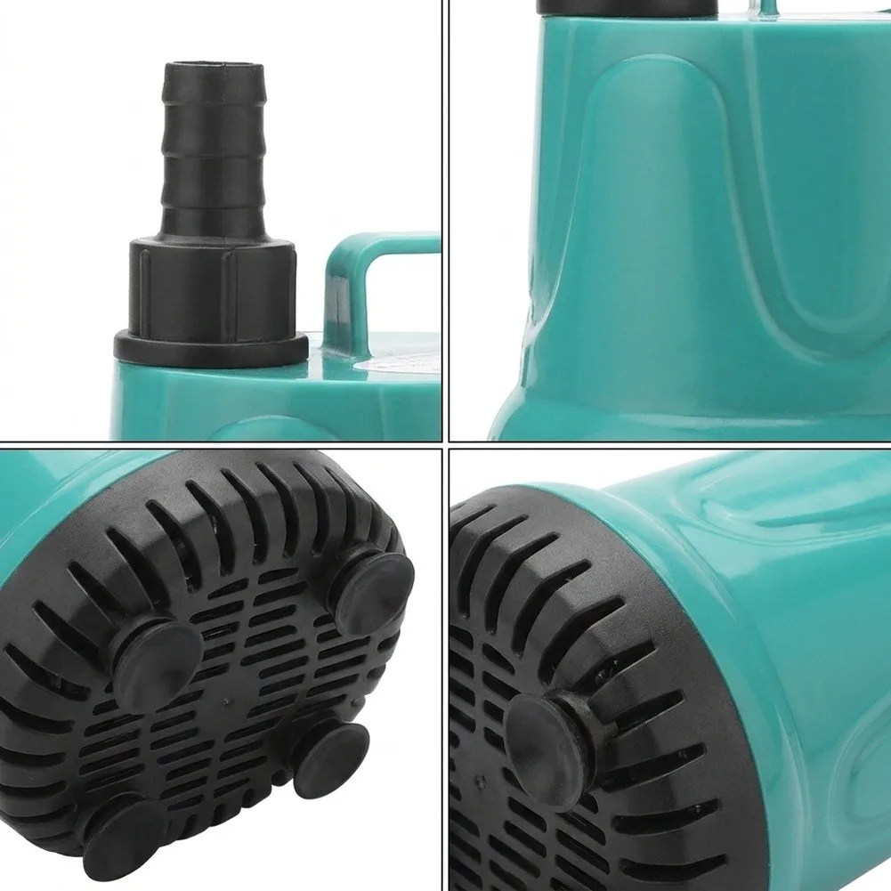 220GPH 25W Submersible Pump for Pond Aquarium Hydroponics with Low Profile Bottom Suction and Efficient Water Movement