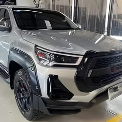 Auto Headlights For Toyota Hilux Revo Vigo 2021-2024 LED Car Front lamps Assembly Upgrade Dual Projector Lens Accessories