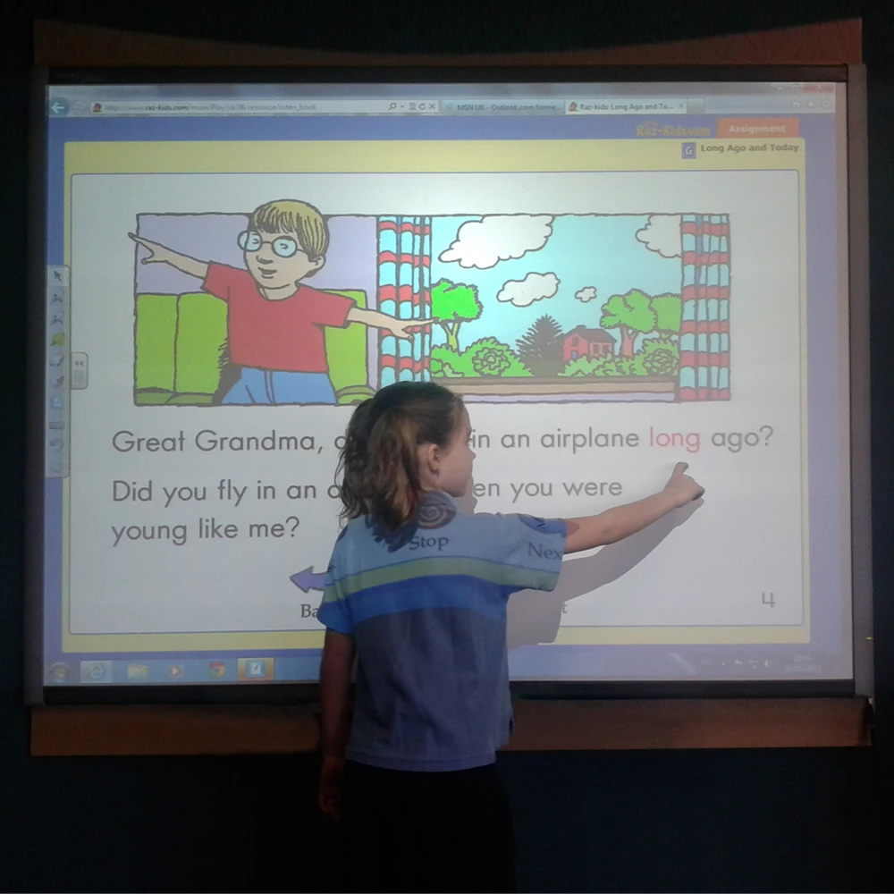 Smartboard Wired Transform Wall to Touchable Virtual Screen For Projection Screen Interactive System with Windows Writing Draw