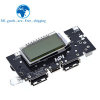Dual USB 18650 Battery Charger PCB Power Module TZT 5V 1A 2.1A Mobile Power Bank Accessories for Phone DIY LED LCD Module Board