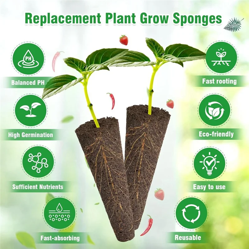 Kit de cápsula de semente AEE4-121Pcs compatível para Aerogarden, kit de crescimento de qualquer coisa compatível com suprimentos hidropônicos da maioria