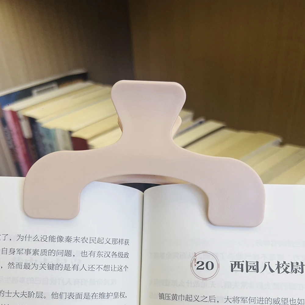 1Pc White/Blue/Pink Book Holder 12cm Creative Book Holder Creative Note Holder Practical Stationery Accessories Book Holder