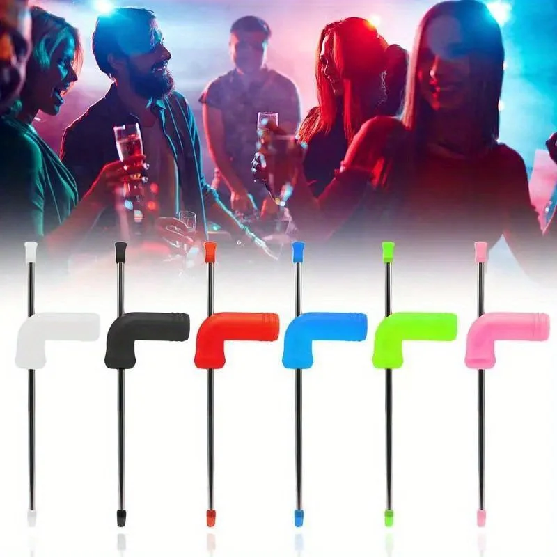 Beer Snorkel Straw Beer Bong Funnel Slammer Double Snorkel Drinking Beer Bar Tools Festivals Party Dispenser