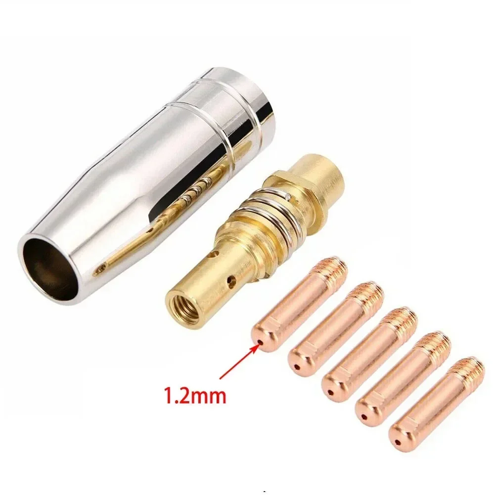 MB15 15AK Mig Contact Tip Consumables MIG Welding MB15 15AK Contact Tip 0.6mm 0.8mm 0.9mm 1.0mm 1.2mm Protective Nozzle Welding