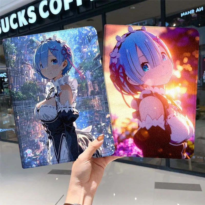

Rem Beautiful Art Anime For iPad Pro Air Mini 2 3 4 5 6 7 7th 8th 9th 10th 11th 10.2 9.7 10.5 10.9 11 12.9 13 Tablet Case