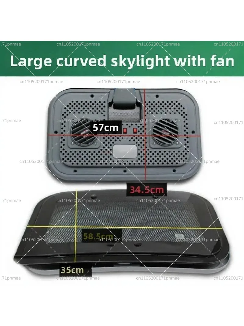 Semi-Enclosed Car Sunroof with Fan for Electric Tricycle, Four-Wheeler Modified Roof Vent