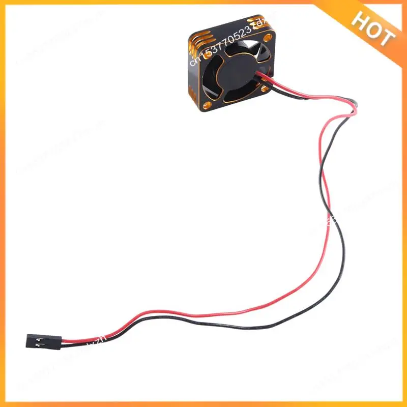 

A43M Metal Shell ESC Motor 25Mm Cooling Fan High-Speed Heat Dissipation Fan Cooler For RC Car Replacement Accessory Gold