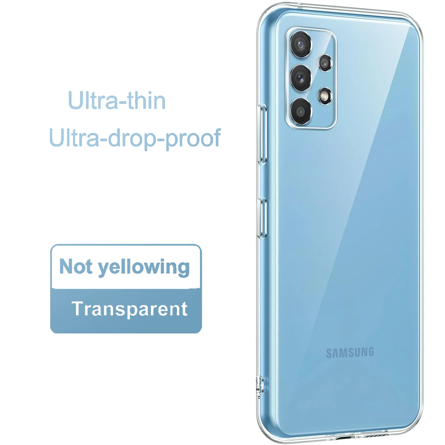 Ultra Thin Clear Case For Samsung Galaxy A05 A04 A14 A24 A34 A54 A03 A13 A23 A33 A53 A73 A55 transparent Slim TPU Soft Case