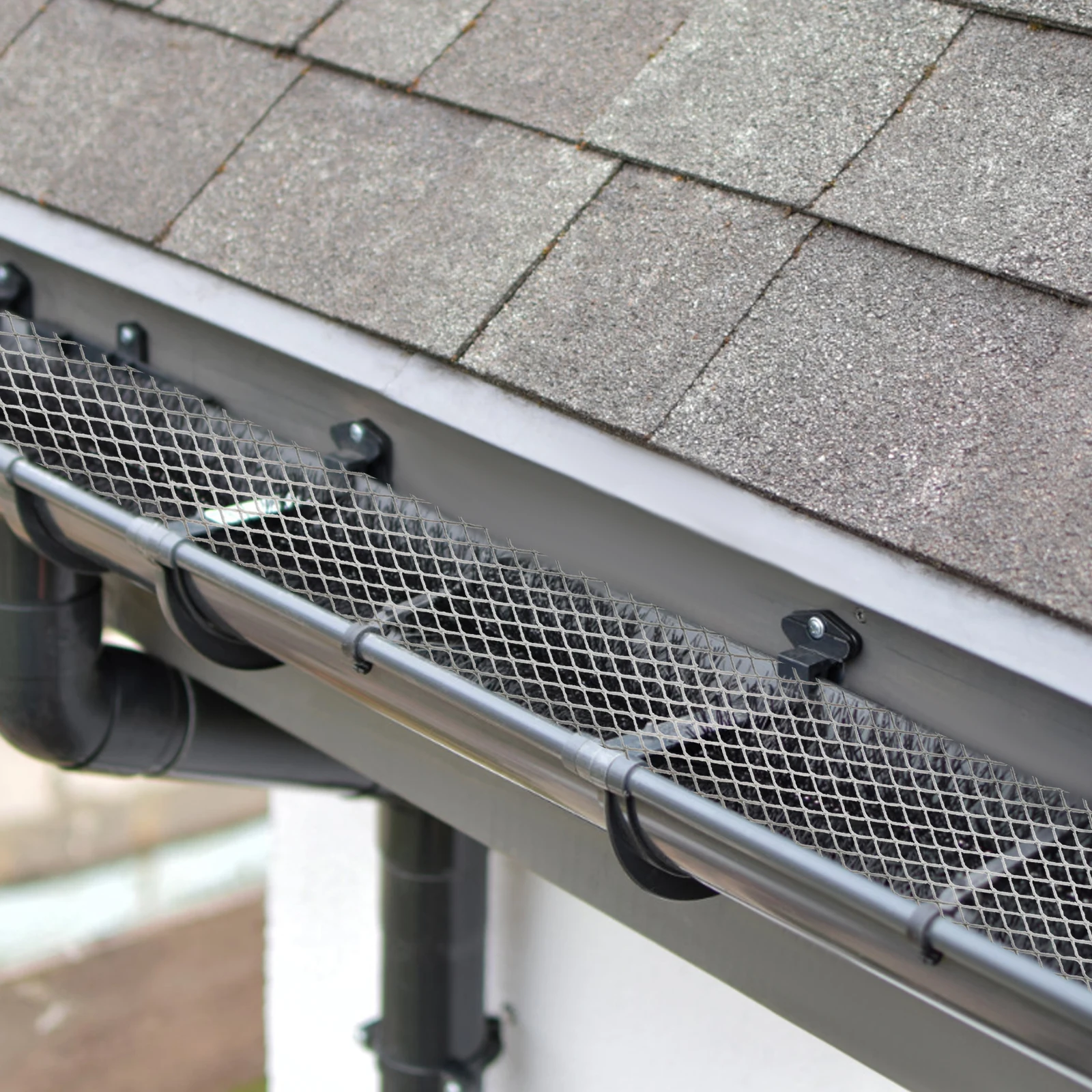 6인치 x 50피트 알루미늄 빗물받이 가드 커버 메쉬 잎 잔해물 차단 메쉬