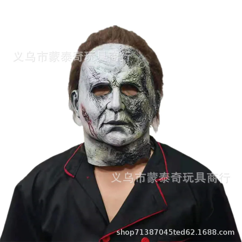 2021 nowy typ Halloween Michael Myers blizna maska Halloween karnawałowy kostium Party przerażający Horror Masquerade maska lateksowa
