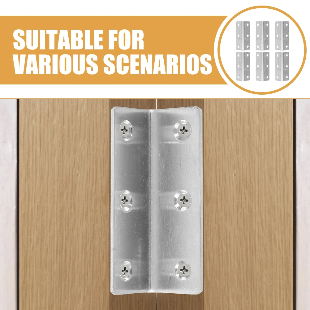 

6Pcs Stainless Steel Angle Brackets L Shape Corner Braces for Wood Furniture Shelf Support Heavy Duty Metal Corner Brackets