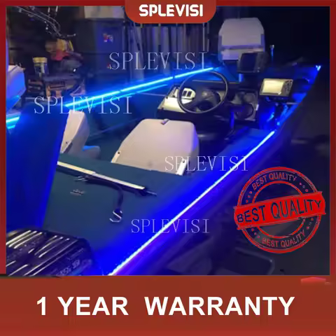 Wireless Glow Neon LED Strip Kit For Boat Marine Deck Interior Lighting 16 FT Waterproof 12v Bow Trailer Pontoon Light