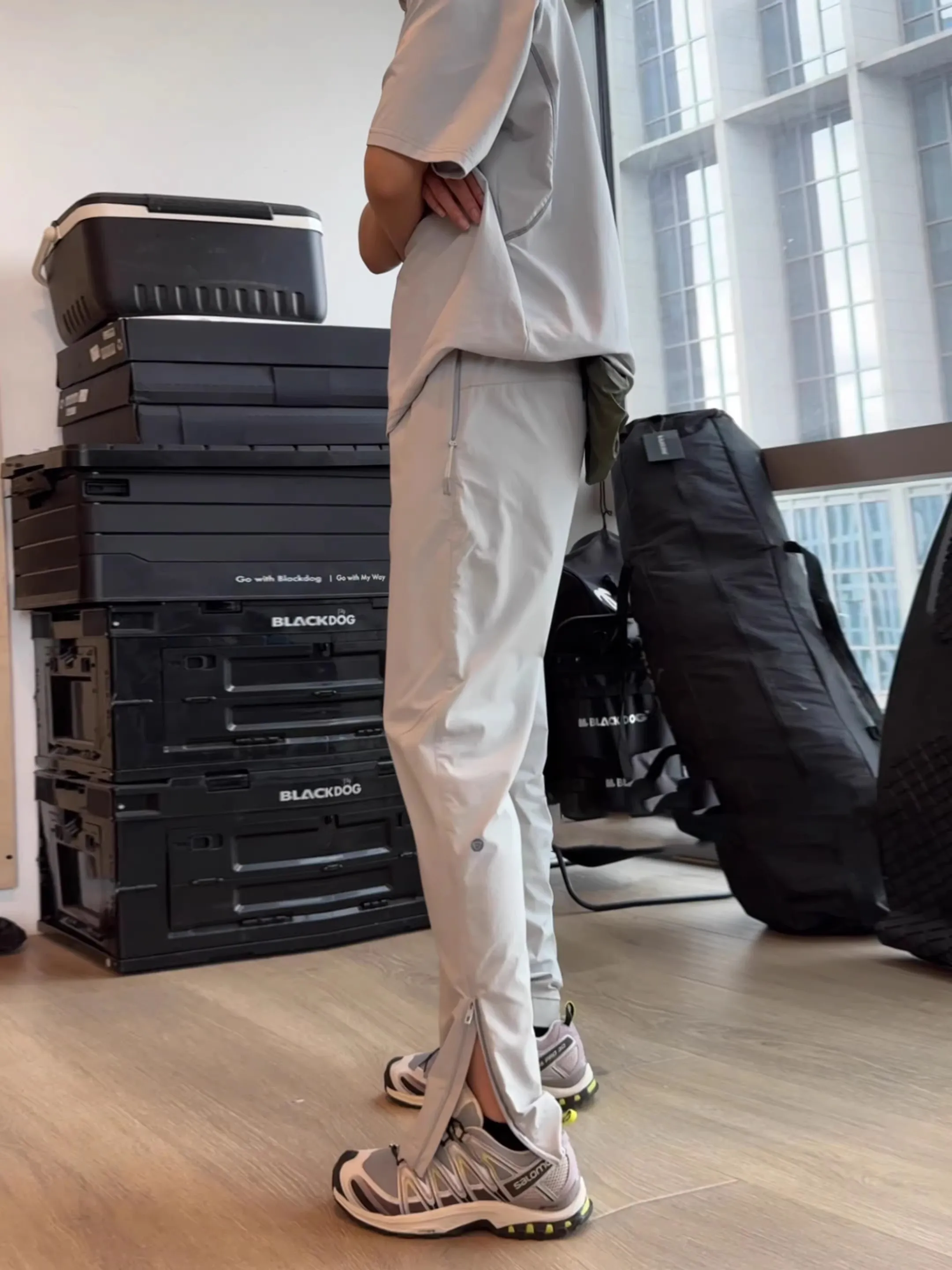 

Ice Silk Soft ell Men's Summer Lightweight Qui Dry Outdoor Cycling Sports Pants Straight Leg Loose Fit Casual Trousers