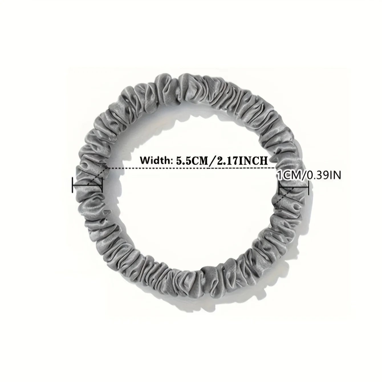 2 قطعة 100% التوت النقي الحرير توك شعر الحرير العلاقات الشعر العصابات الشعر ذيل حصان أصحاب بلون إكسسوارات الشعر الطبيعي #4