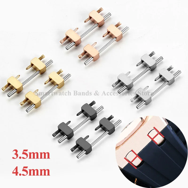 4 Schrauben 3,5mm 4,5mm Endglied-Umrüstsatz für Armband Uhrengehäuse Armband für Audemars Piguet Uhren zubehör