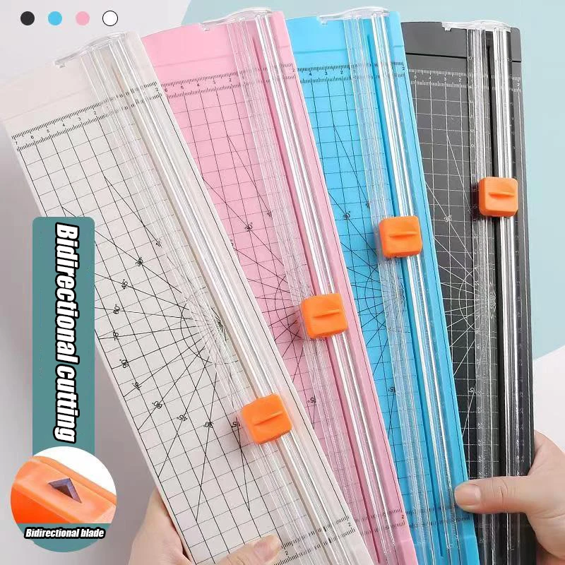 A4/A5 Paper Cutting Guillotine Paper Cutter with Pull-out Ruler for Photo Trimmers Scrapbook Lightweight Cutting Mat Machine