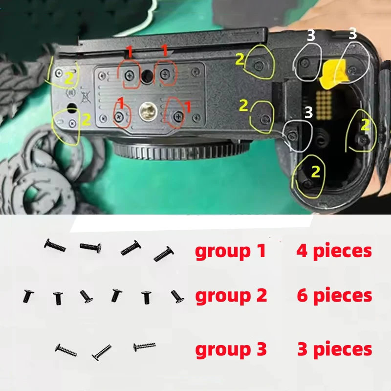 For Nikon Z5 Z6 Z7 Z6ll Z7ll Bottom Shell Screws Cover Screws Parts Accessories Parts Change Replace Parts