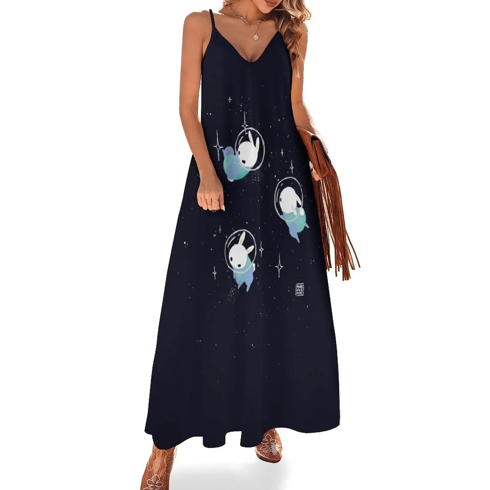 

Space Bunnies Sleeveless Dress summer dress daily ladies dresses for special occasions Woman's evening dress