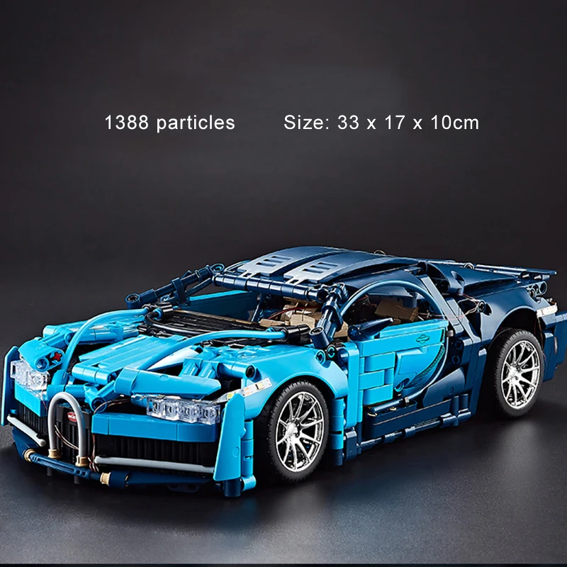 City Technical 1:14 Lamborghinied Building Block Model MOC Bugattied Racing Car Assemble Vehicle Bricks Toys For Kids Adult Gift