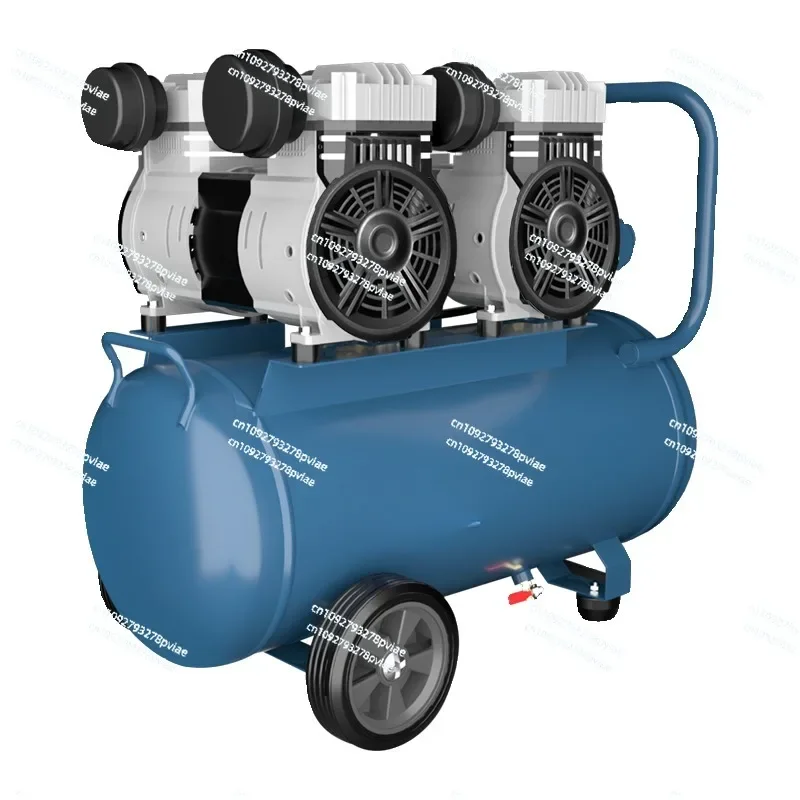 

Бесшумный безмасляный воздушный компрессор 220В, компактный воздушный насос для покраски распылением, деревообработки и стоматологии