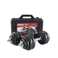 30kg Adjustable Dumbbell Set Customizable Barbell & Dumbbell Free Weights