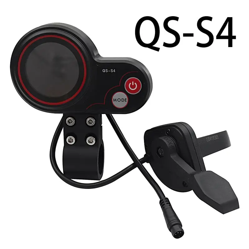 A65P-QS-S4 36V-60V 엄지 스로틀 LCD 디스플레이 키트+점화 잠금 키 롱 케이블 (제로 8 9 10 8X 10X 전동 스쿠터 6핀 부품용) 썸네일 4