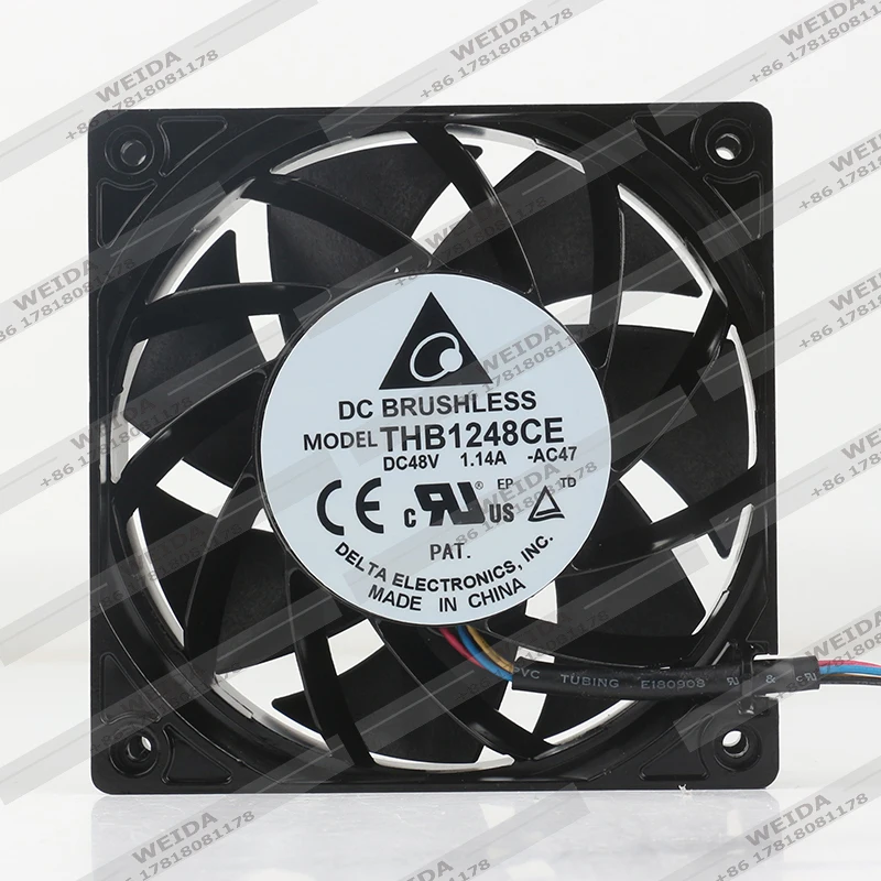 

Вентилятор Delta THB1248CE-AC47 12038 54.72W 48V 1.14A, четырехпроводной, для высокотемпературного охлаждения, с большим корпусом