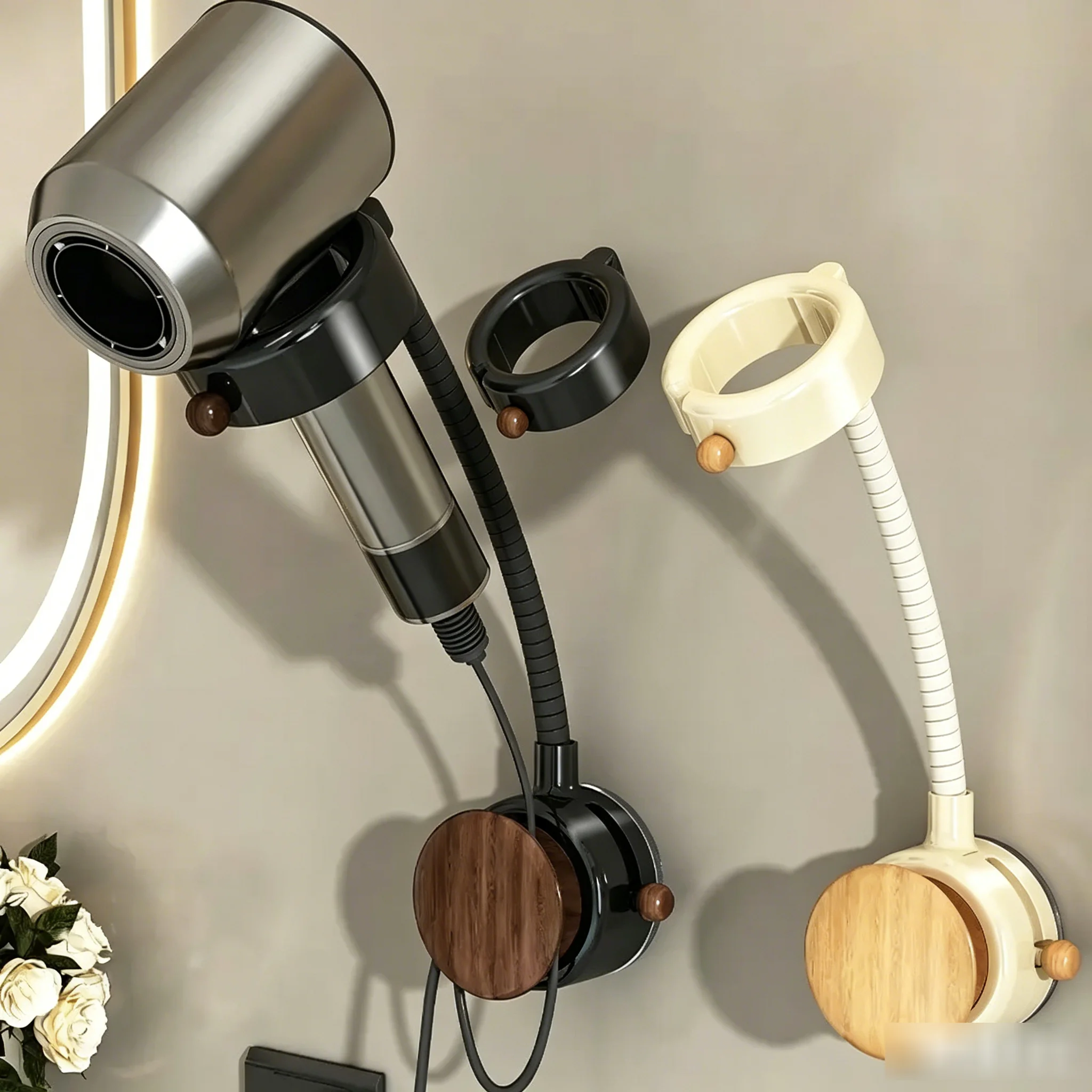 Hair Dryer Stand Hands Free Floor - Держатель для фена на присоске для