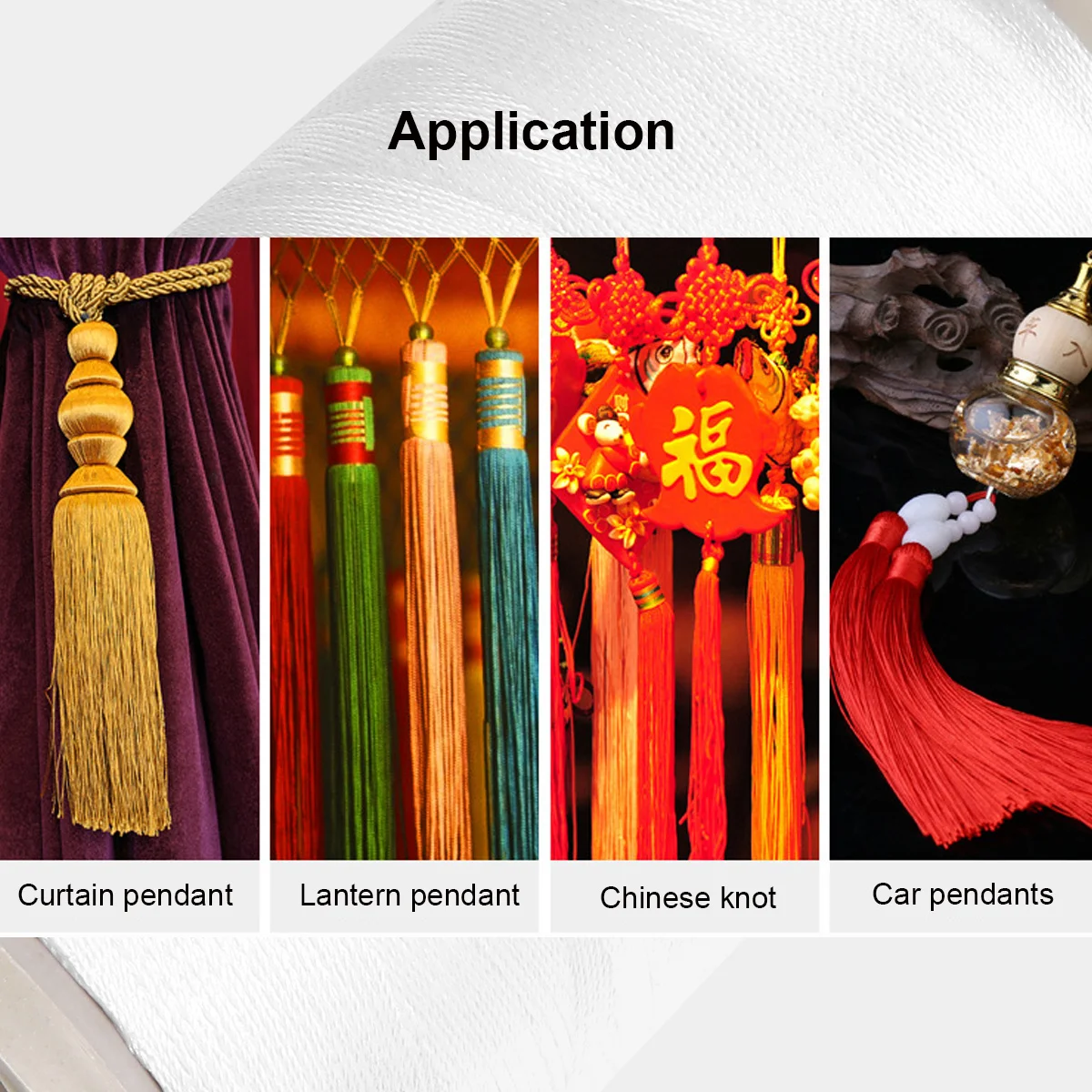 بكرات 0.3 مللي متر خيط خياطة الحرير الجليدي قوة الشد العالية لتنجيد اللحف الستائر مكبات طويلة مخروط خياطة النايلون