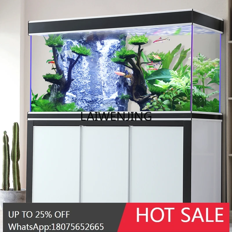 SGF new living room office automatic cycle silent bottom filter square screen fish tank
