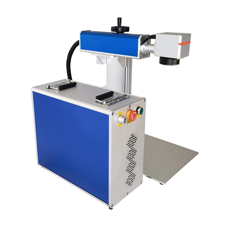 2.5D 30W 50W 60W 80W 100W Fiber Laser Marking Machine EZCAD3 Laser Engraving Machine Jewelry Knives Watch Dial