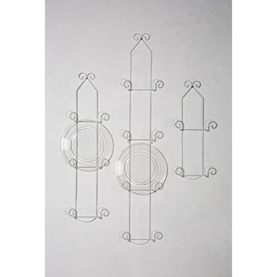 Portapiatti bianco verticale Tripar a 3 livelli per piatti da collezione Piatti Cina
