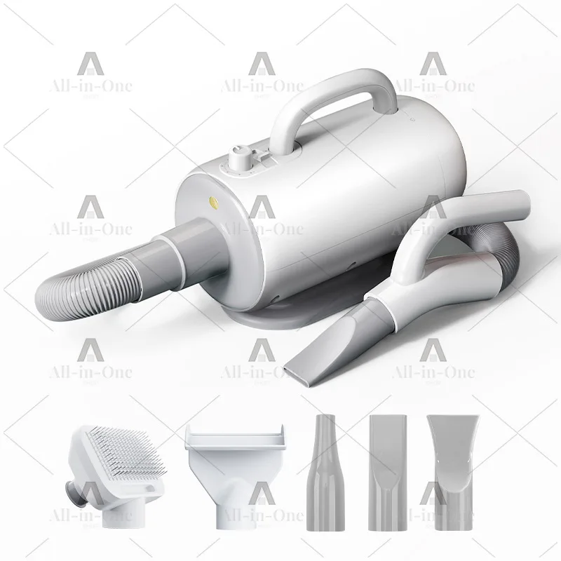 Pet hair dryer, hair pulling integrated blowing and suction dual-purpose cat and dog bathing special water dryer, silent dryer