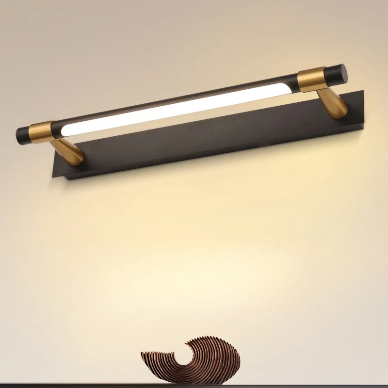 LED Wall Lamps Mirror Headlights for Bathrooms Toilets Makeup Mirrors Light Luxury Minimalist Modern Long Strip Wall Light Decor