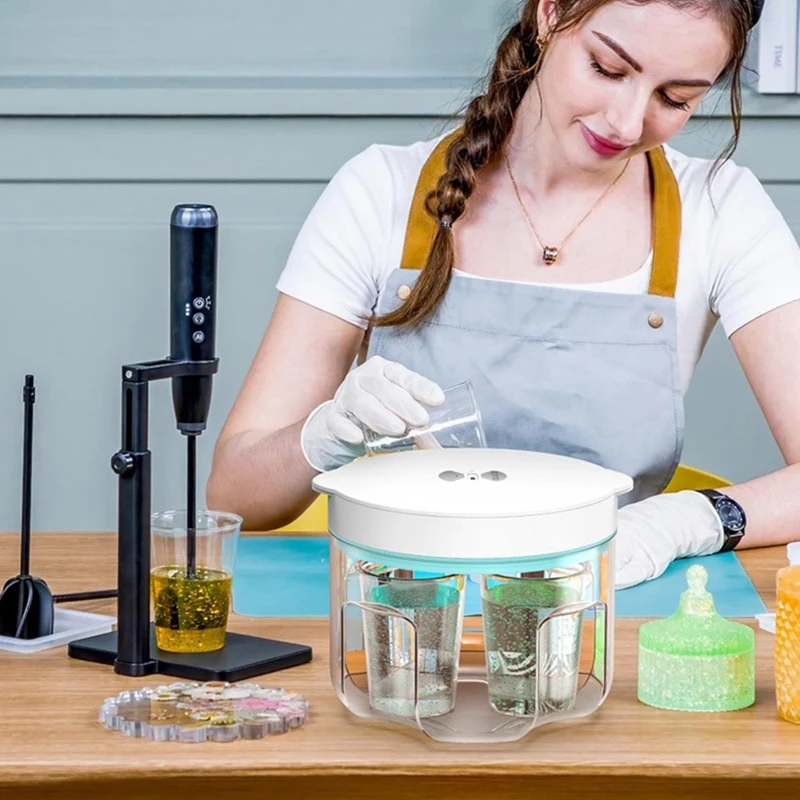 Upgraded Resin Bubble Remover,Remove 99% Bubble in Minutes,95kPa Vacuum Epoxy Resin Airless Machine for Epoxy Resin EU-AD23
