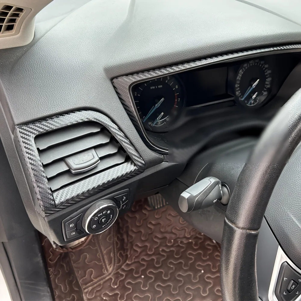Carbon Fiber Protective Film For Ford Fusion 2016-2020 Interior Stickers Center Console Gear Dashboard Air Door Handle Film